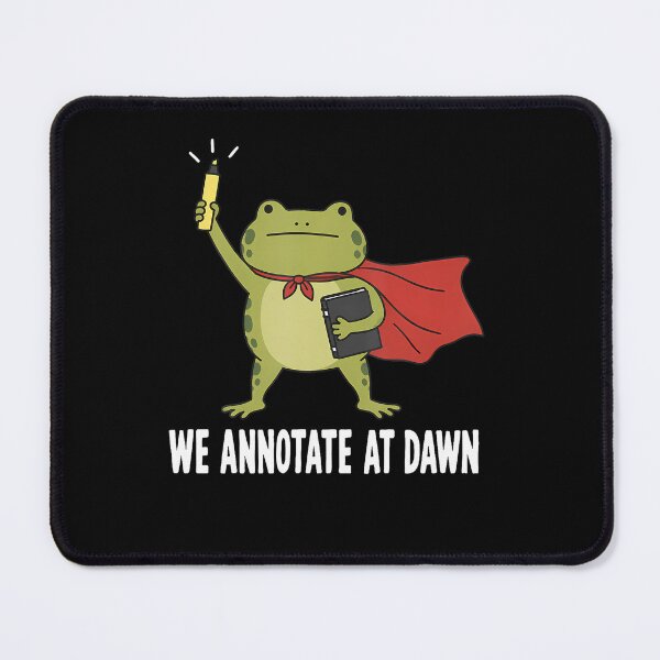 Item preview, We Annotate At Dawn Teacher Humor Grading Papers Frog designed and sold by snailslowdance.