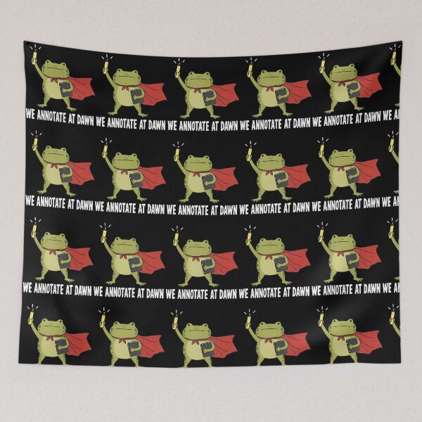 Item preview, We Annotate At Dawn Teacher Humor Grading Papers Frog designed and sold by snailslowdance.