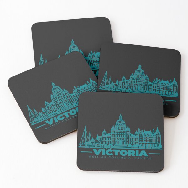 Item preview, Victoria British Columbia Canada Line Art Skyline Poster designed and sold by CMYKStudio.