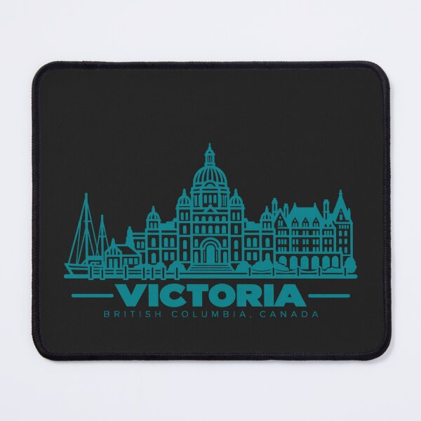 Item preview, Victoria British Columbia Canada Line Art Skyline Poster designed and sold by CMYKStudio.