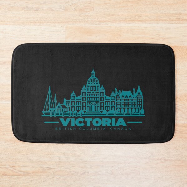 Item preview, Victoria British Columbia Canada Line Art Skyline Poster designed and sold by CMYKStudio.