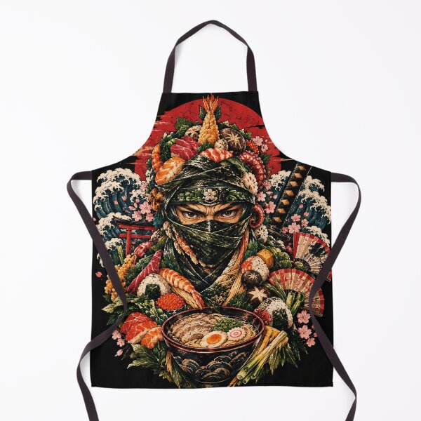 Item preview, Hidden Ninja Japanese Food Warrior designed and sold by kaipapershop.