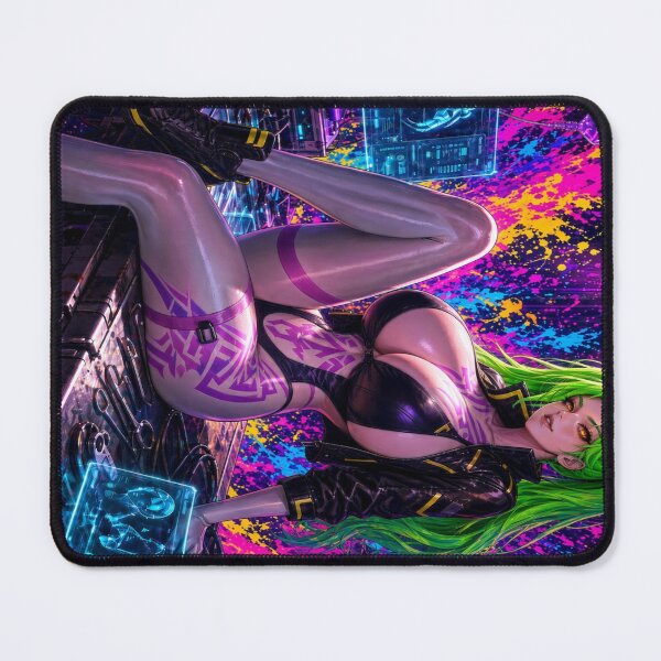 Item preview, Nyx Vex: Neon Experiment – Cyberpunk Sci-Fi Lab Girl designed and sold by JackDraws88.