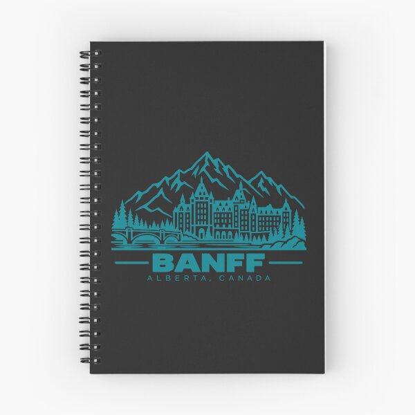Item preview, Banff Alberta Canada Line Art Travel Poster designed and sold by CMYKStudio.