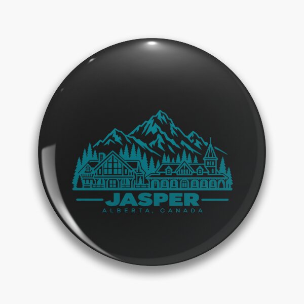 Item preview, Jasper Alberta Canada Line Art Travel Poster designed and sold by CMYKStudio.