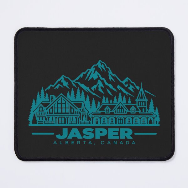 Item preview, Jasper Alberta Canada Line Art Travel Poster designed and sold by CMYKStudio.