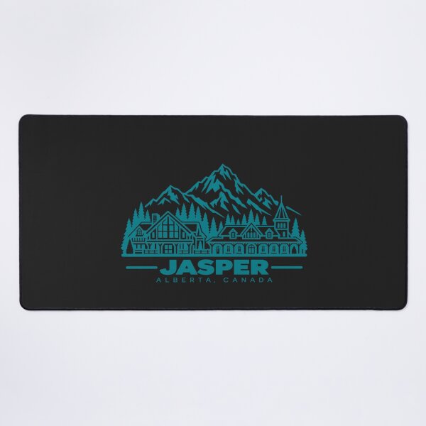 Item preview, Jasper Alberta Canada Line Art Travel Poster designed and sold by CMYKStudio.