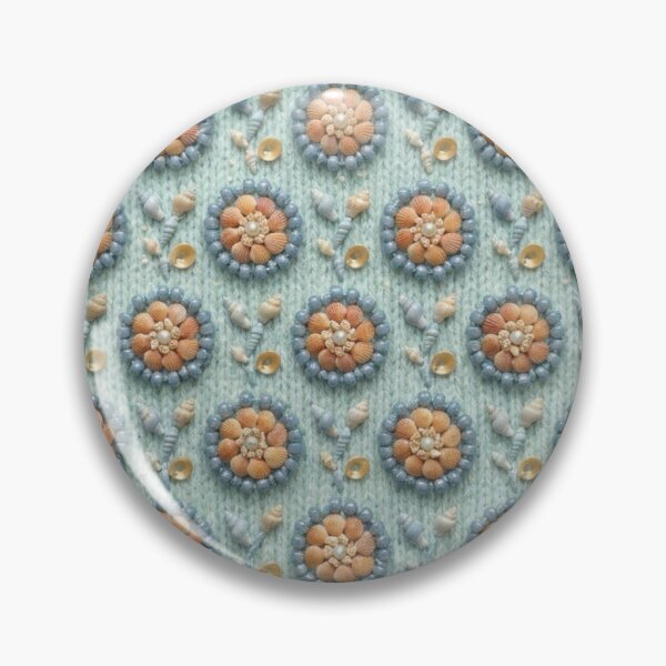 Item preview, Vintage Seashell & Bead Floral Pattern designed and sold by KingsArtworx 2.