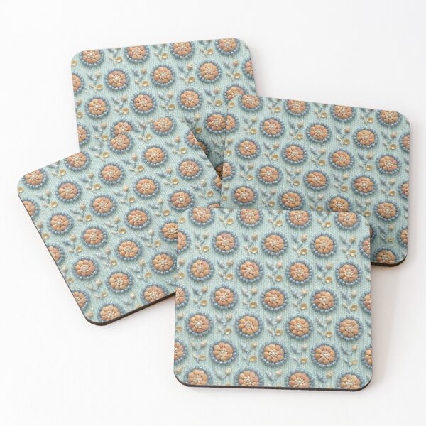 Item preview, Vintage Seashell & Bead Floral Pattern designed and sold by KingsArtworx 2.