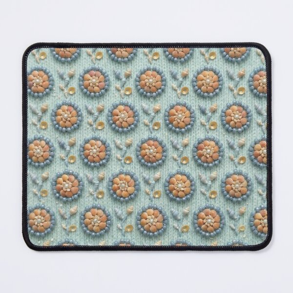 Item preview, Vintage Seashell & Bead Floral Pattern designed and sold by KingsArtworx 2.