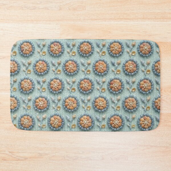 Item preview, Vintage Seashell & Bead Floral Pattern designed and sold by KingsArtworx 2.