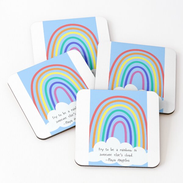 Item preview, Maya Angelou Rainbow Quote designed and sold by etyfromme.