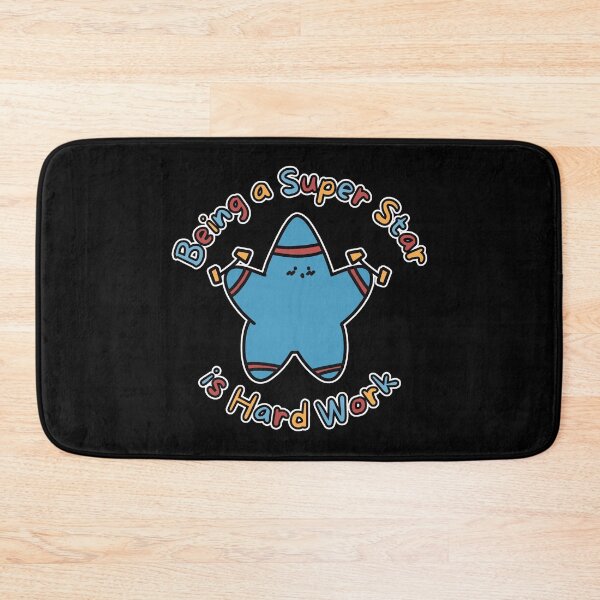 Item preview, Blue Super Star Hard Work (White Border) designed and sold by BLAAAAASK.