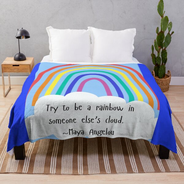 Item preview, Maya Angelou Rainbow Quote designed and sold by etyfromme.