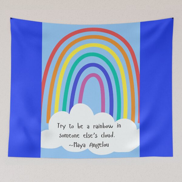 Item preview, Maya Angelou Rainbow Quote designed and sold by etyfromme.
