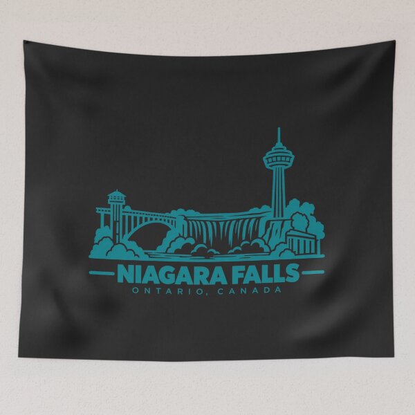 Item preview, Niagara Falls Ontario Canada Line Art Landmark Poster designed and sold by CMYKStudio.