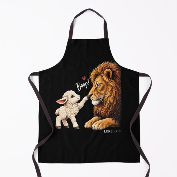 Item preview, Boop Luke 1Funny Lion And Lamb Boop Bible Verse designed and sold by snailslowdance.