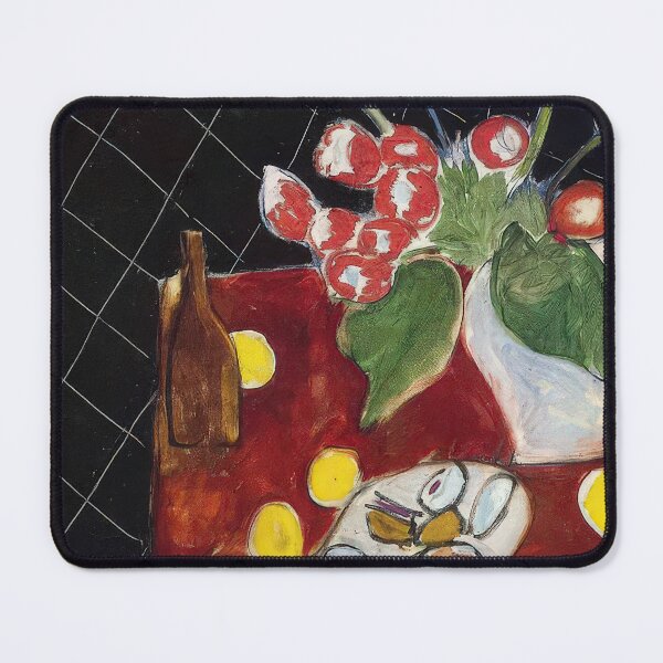 Item preview, Tulips and oysters on a black background 1943 designed and sold by VeilOfPigments.