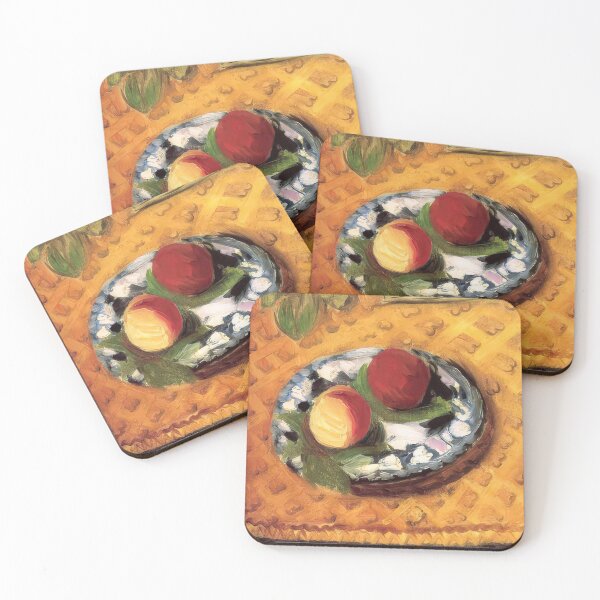 Item preview, Two peaches 1920 designed and sold by VeilOfPigments.