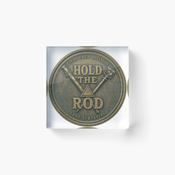 Item preview, Hold The Rod Surveyor Brass Emblem designed and sold by BoosterShop.