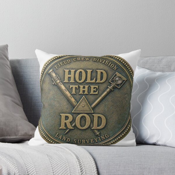 Item preview, Hold The Rod Surveyor Brass Emblem designed and sold by BoosterShop.