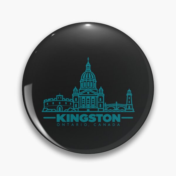 Item preview, Kingston Ontario Canada Line Art Landmark Poster designed and sold by CMYKStudio.