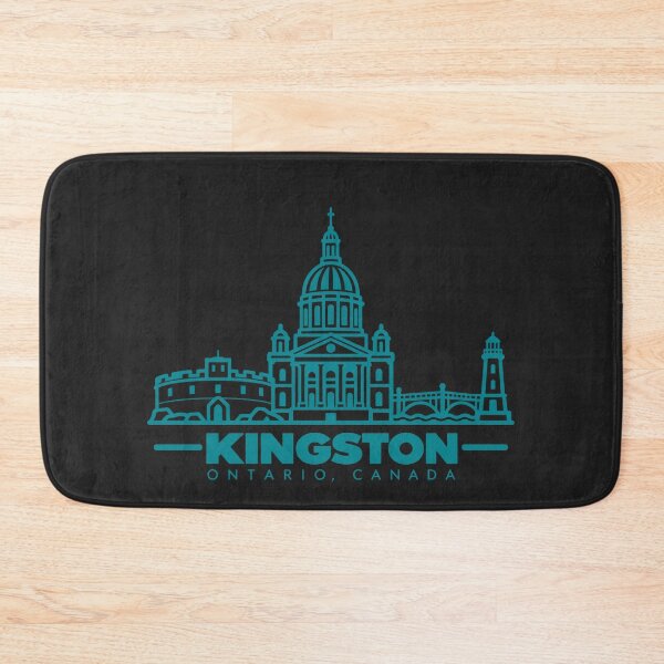 Aperçu de l'œuvre Affiche emblématique de Kingston, Ontario, Canada (dessin au trait) créée et vendue par CMYKStudio.