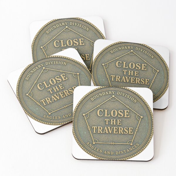 Item preview, Close The Traverse Land Surveying Emblem designed and sold by BoosterShop.