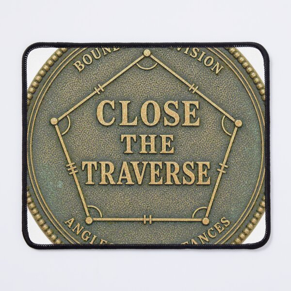 Item preview, Close The Traverse Land Surveying Emblem designed and sold by BoosterShop.