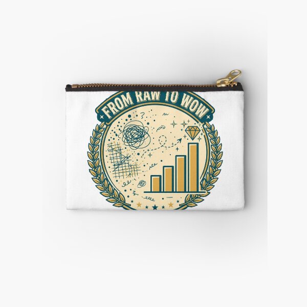 Item preview, From Raw to Wow Data Analyst Retro Badge designed and sold by BerkleyCo.