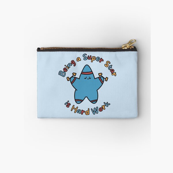 Item preview, Blue Super Star Hard Work (Blue Background) designed and sold by BLAAAAASK.