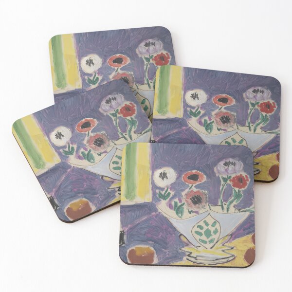 Item preview, Vase d anemones 1946 designed and sold by VeilOfPigments.