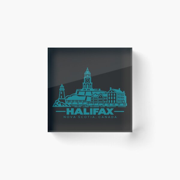 Item preview, Halifax Nova Scotia Canada Line Art Skyline Poster designed and sold by CMYKStudio.