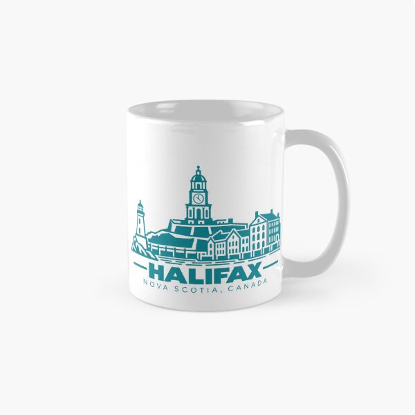 Item preview, Halifax Nova Scotia Canada Line Art Skyline Poster designed and sold by CMYKStudio.