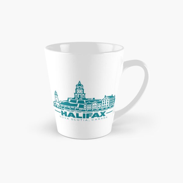 Artikelvorschau, Halifax, Nova Scotia, Kanada – Skyline-Poster (Linienzeichnung) entworfen und verkauft von CMYKStudio.
