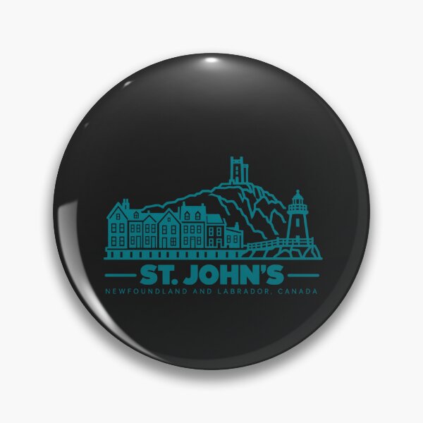 Item preview, St Johns Newfoundland Canada Line Art Coastline Poster designed and sold by CMYKStudio.