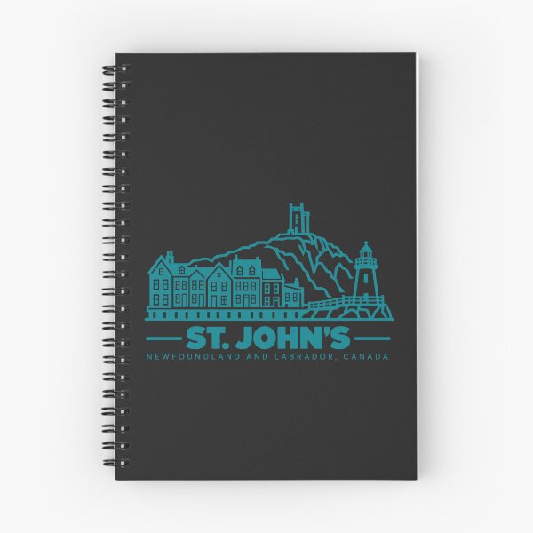 Item preview, St Johns Newfoundland Canada Line Art Coastline Poster designed and sold by CMYKStudio.