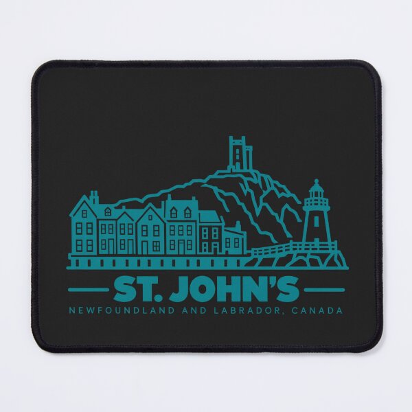 Item preview, St Johns Newfoundland Canada Line Art Coastline Poster designed and sold by CMYKStudio.