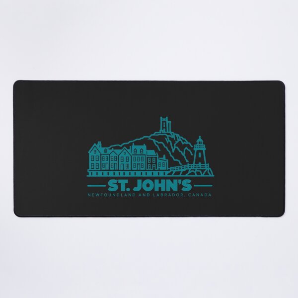 Item preview, St Johns Newfoundland Canada Line Art Coastline Poster designed and sold by CMYKStudio.
