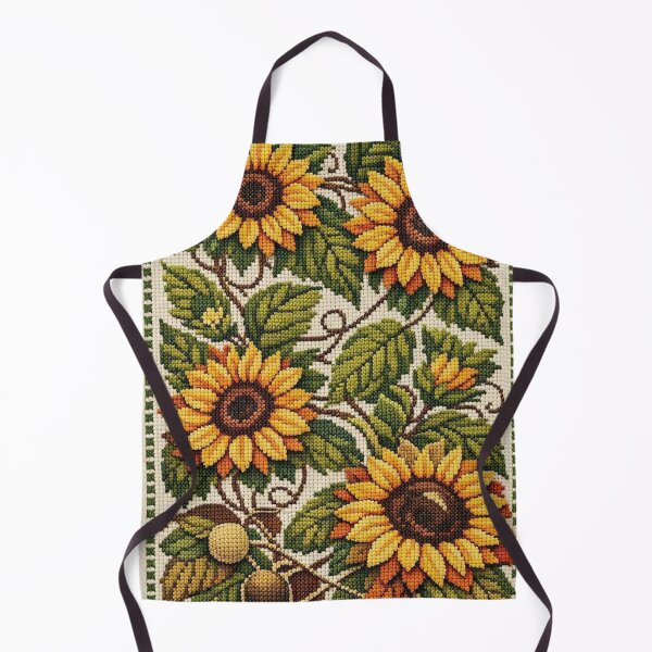 Item preview, Rustic Sunflower Cross-Stitch Tapestry designed and sold by KingsArtworx 2.