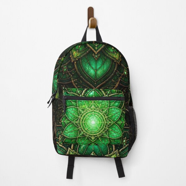 Item preview, Emerald Lantern Mandala • Vintage Brass Glow designed and sold by Bluejai Shop.
