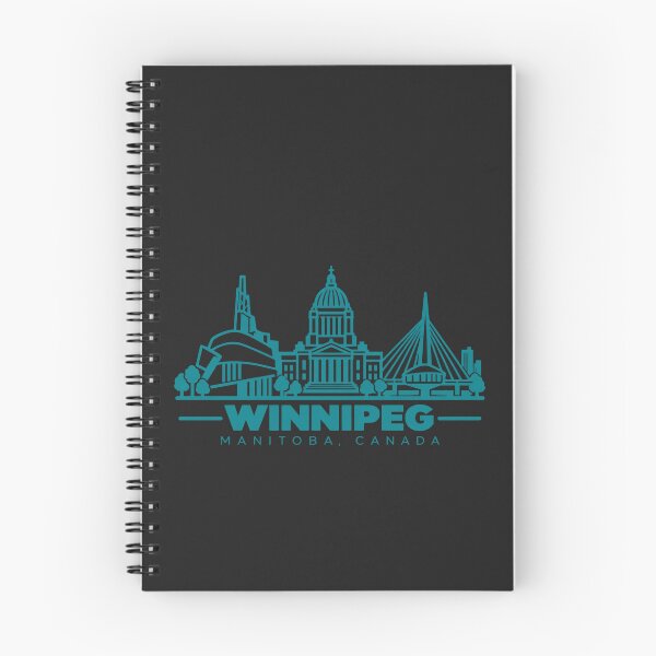 Item preview, Winnipeg Manitoba Canada Line Art Skyline Poster designed and sold by CMYKStudio.