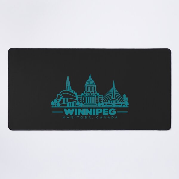 Item preview, Winnipeg Manitoba Canada Line Art Skyline Poster designed and sold by CMYKStudio.