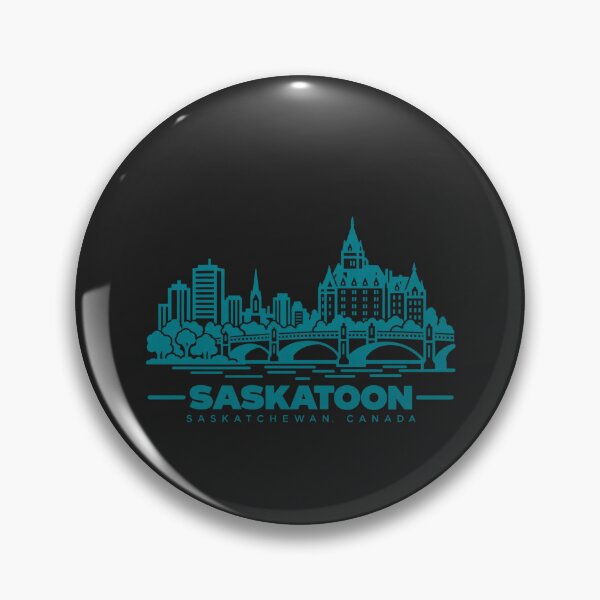 Item preview, Saskatoon Saskatchewan Canada Line Art Skyline Poster designed and sold by CMYKStudio.