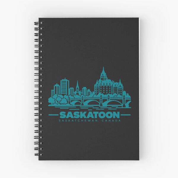 Item preview, Saskatoon Saskatchewan Canada Line Art Skyline Poster designed and sold by CMYKStudio.