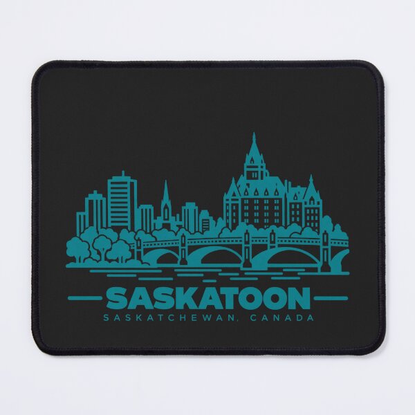 Item preview, Saskatoon Saskatchewan Canada Line Art Skyline Poster designed and sold by CMYKStudio.