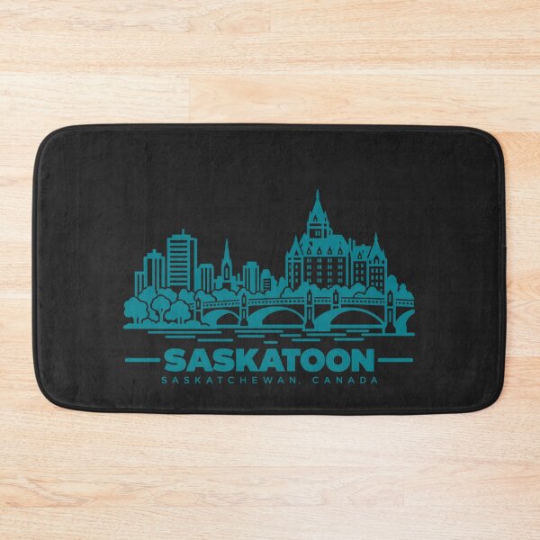 Item preview, Saskatoon Saskatchewan Canada Line Art Skyline Poster designed and sold by CMYKStudio.