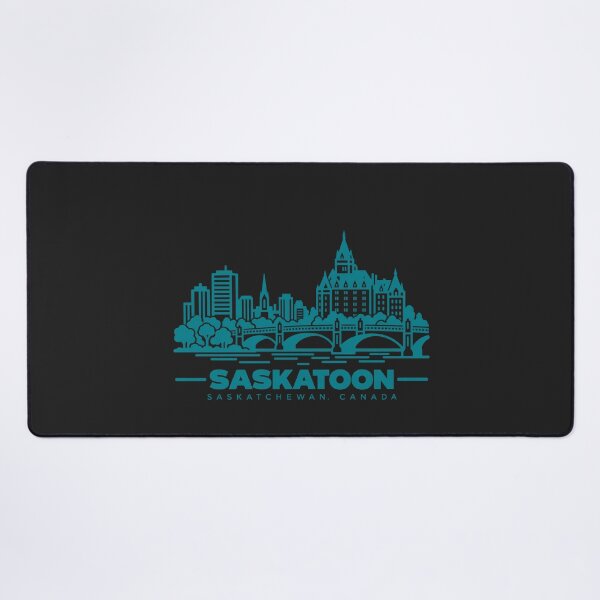 Item preview, Saskatoon Saskatchewan Canada Line Art Skyline Poster designed and sold by CMYKStudio.
