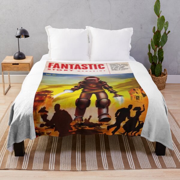 Item preview, As Featured in Back To The Future - Fantastic Story Magazine Science Fiction Sci-Fi Flying Saucer Roswell Original Custom Vintage Poster Wall Art Startling Stories Strange Mystery Dark designed and sold by Cool Robot Bro..