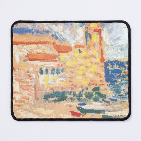 Item preview, View of collioure with church 1905 designed and sold by VeilOfPigments.